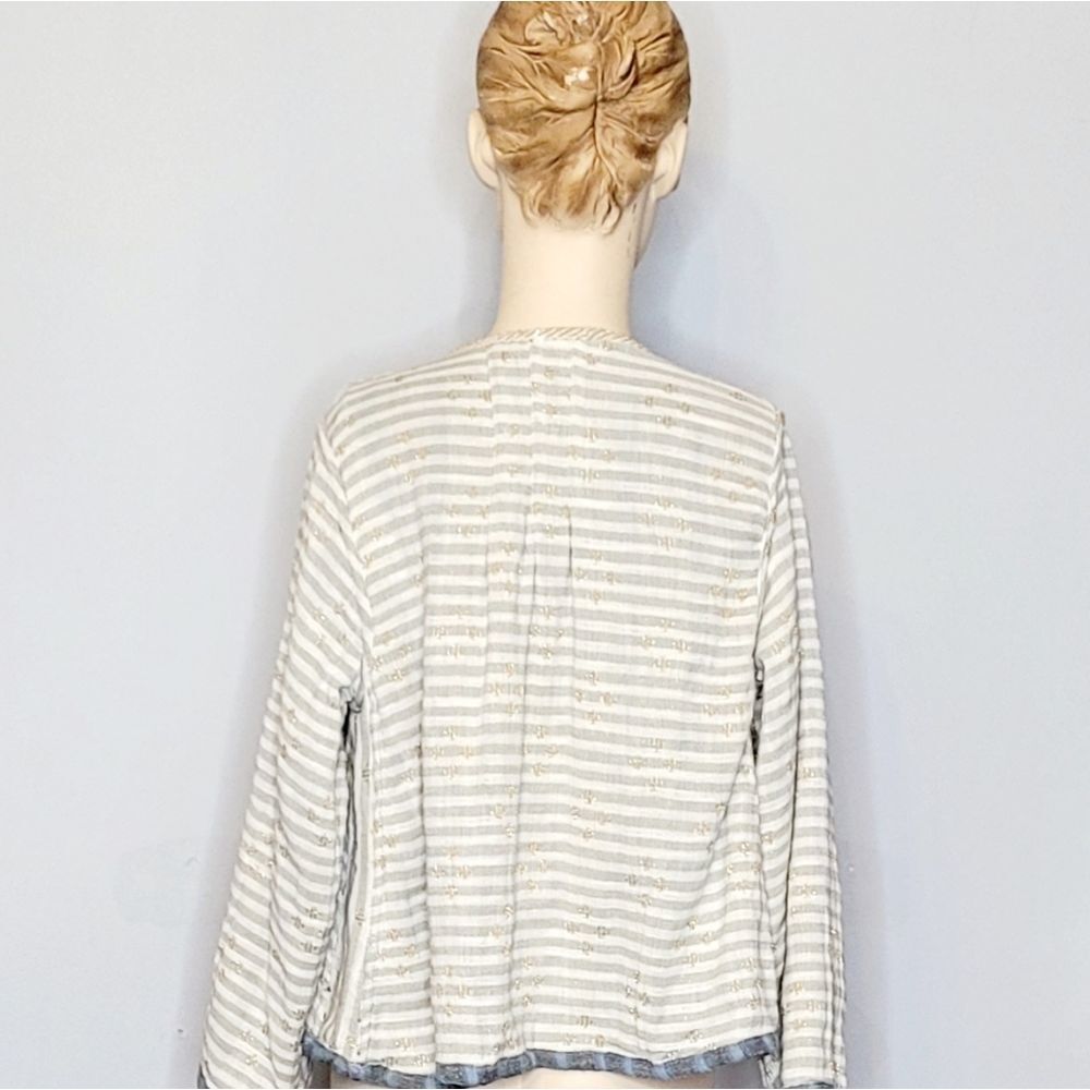 Bluestriped Reversible Buttonless Blazer - image 6